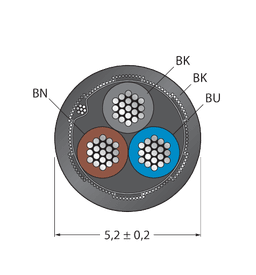 Thumbnail for CABLE3X0.34-SH-PVC-BK-100M/TEL