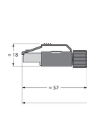RJ45-FKSDD-441-1M/S2174