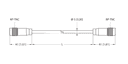 T-UHF-CBL-RG58-RPTNC-5-RPTNC