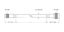 T-UHF-CBL-RG213-RPTNC-12-N-M