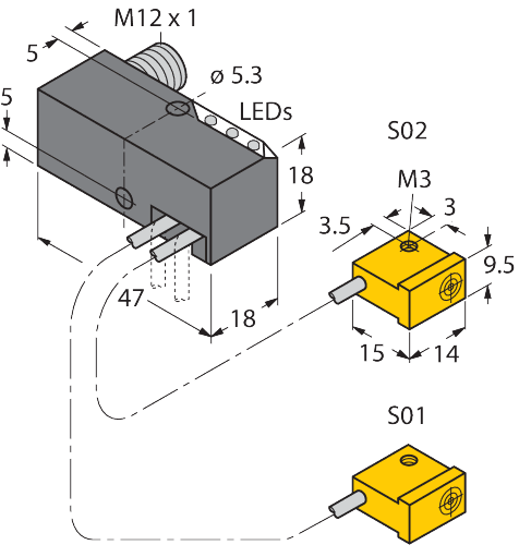 NI2-Q9.5-AN6-0.1- FS4.4X3/S304