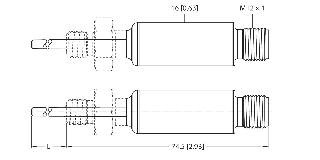 TTMS-206A-G1/4-LI6-H1140-L50-25/100°C